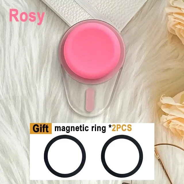 Voor Magsafe Mobiele Telefoon Grip Tok Griptok Voor IPhone 15/14/13/12 Serie Magnetische Telefoon socket Pocket Telefoon Houder: Oranje