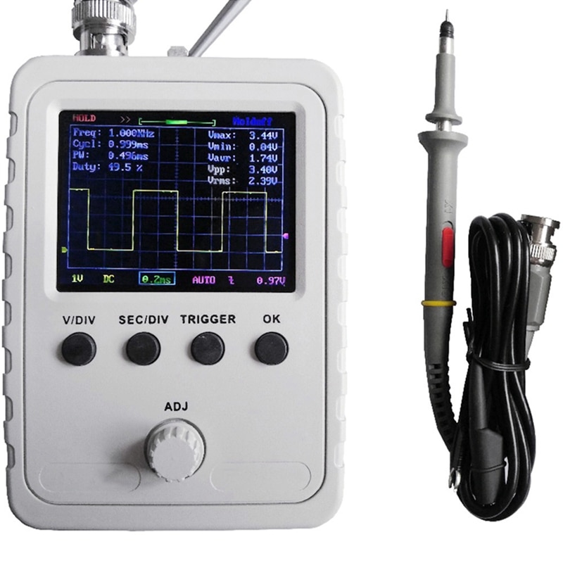 Dso150 Dso Shell Oscilloscope (Assembled) With Probe Electronic Training Teaching Diy Kit
