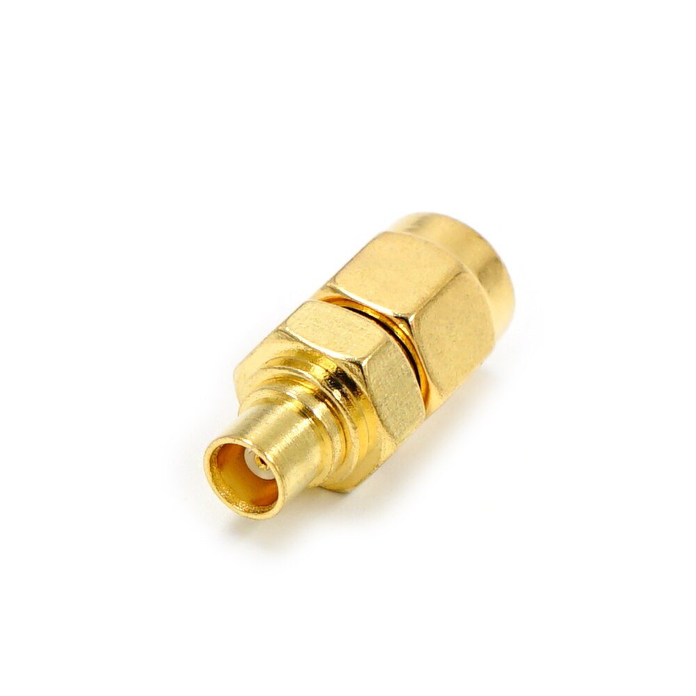 SMA Male to MCX Female Connector RF Coax Coaxial Adapter Copper Gilding