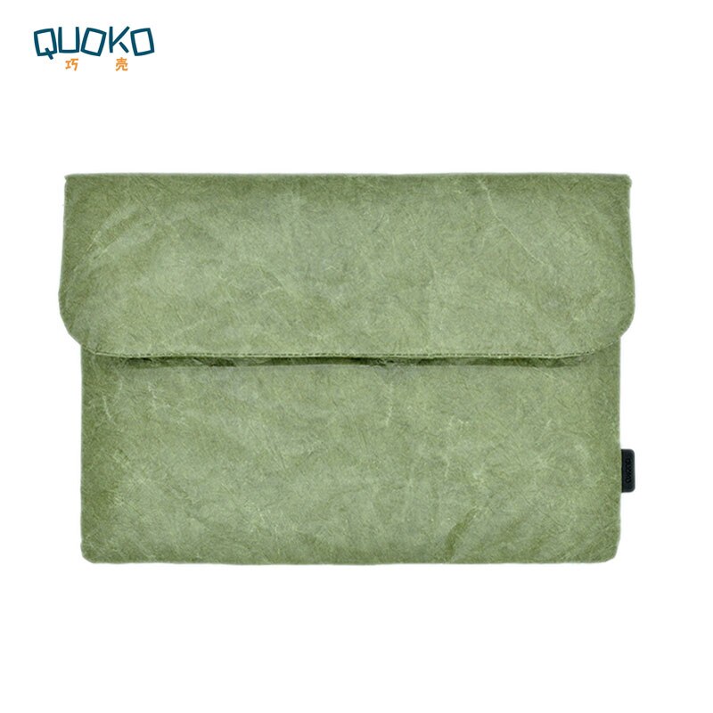 Vintage old style Laptop Bag cover,Tyvek fiber paper laptop sleeve case for MacBook Air Pro 13.3/15.4/16 inch: Green / MacBook Pro 15