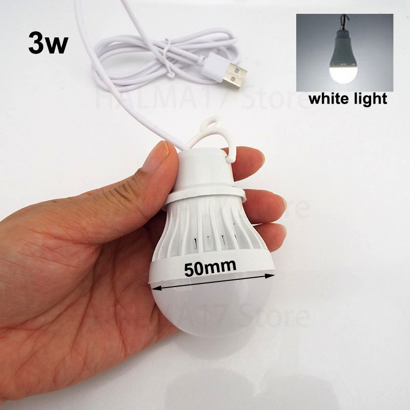 5V 3W 10W USB LED Lampe Lichter Lesen Nacht Lampen wand hängen Dimmen einstellbar für Camping hause Glühbirnen licht Ball J17: Rot