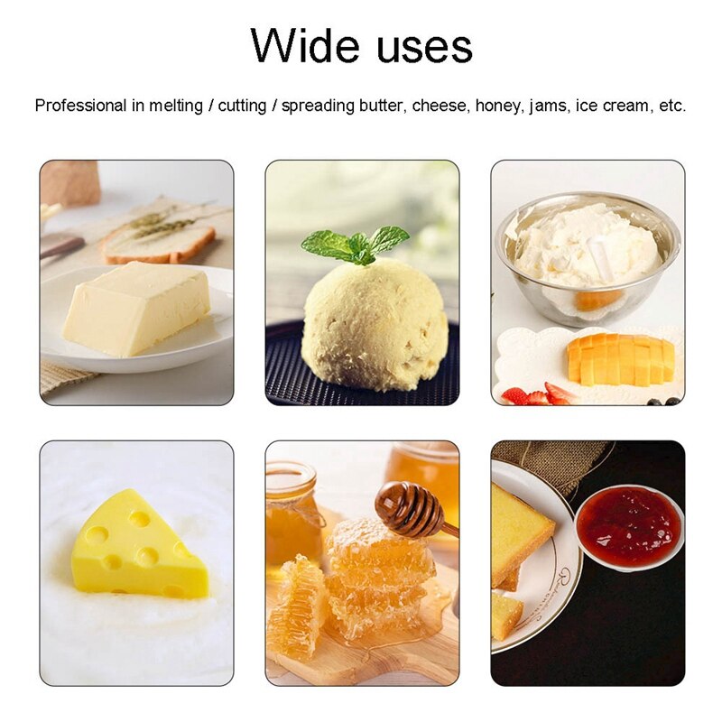 Rechargeable Heated Butter Cutter,Cheese Heating Knife,Automatic Heating Butter Cutter,Use for Home/Hotel/Kitchen