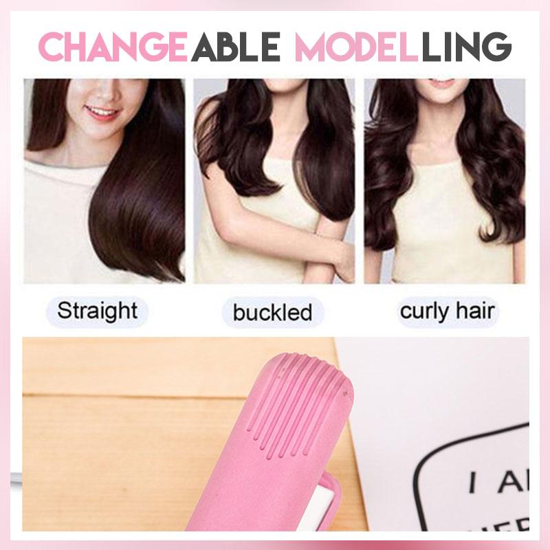 Ceramic Mini Hair Curler US/UK/EU/AU Straightener Hair Iron flat iron Straightening comb mini hair straightener
