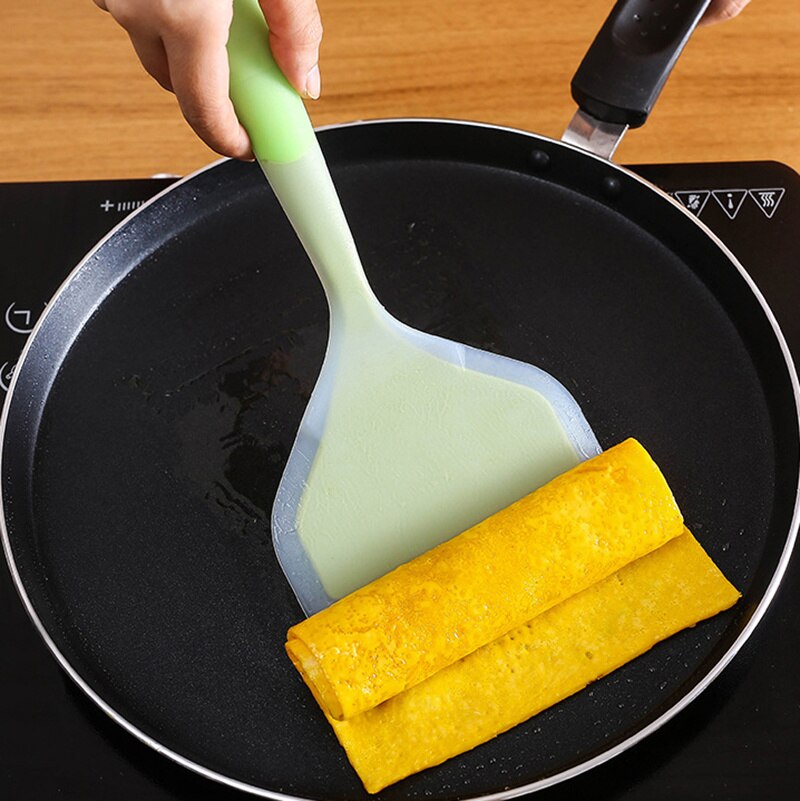Pro Home Cooking Utensils Silicone Spatulas Beef Meat Egg Kitchen Scraper Wide Pizza Shovel Non-stick Turners Food Lifters Tool