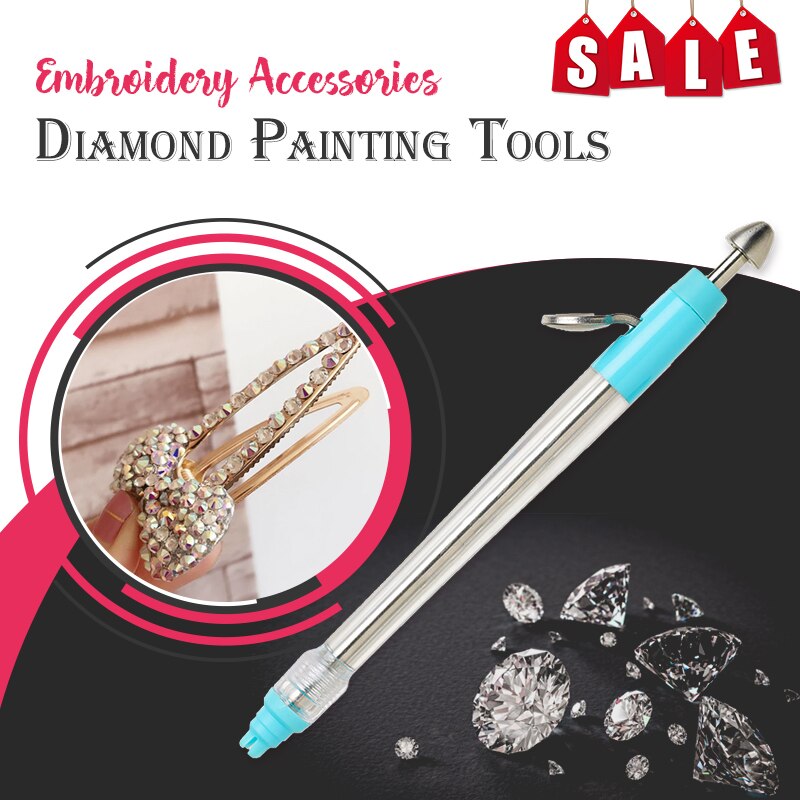 5d diamant maleri pen bling det på broderi tilbehør rundt diamant maleri værktøjer. diy dekorative værktøjer