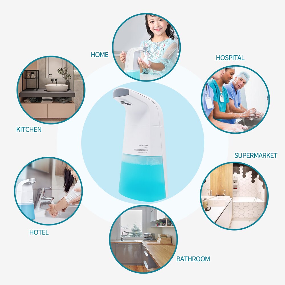 Automatic Foam Soap Dispenser Intelligent foam Touchless Infrared Sensor Induction Liquid Hand Washing Machine
