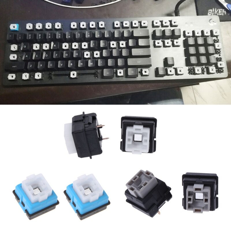 Original Omron- Romer-G Switch B3K-T13L Axis for Logitech- G910 G810 G310 G413 G512 G513 G Pro Mechanical Keyboard 2pcs