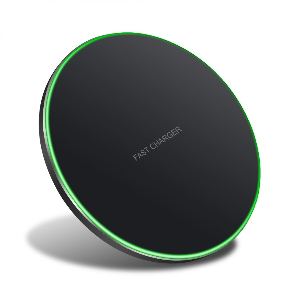 FDGAO QI 30W Quick Wireless Charger For iPhone 12 11 Pro XS Max XR X 8 QC 3.0 Fast Charging For Samsung S20 S10 S9 Charger Pad: 30W Black
