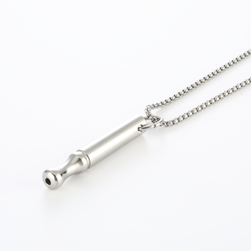 Halsband för ångest och stresslindring i rostfritt stål, medveten andning och meditation, andningsverktyg