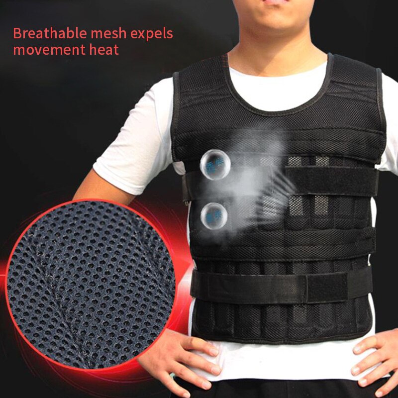Adjustable Weighted Vest Loading Weights Waistcoat For Boxing Training Workout Fitness Equipment Clothing Training Weight Vest