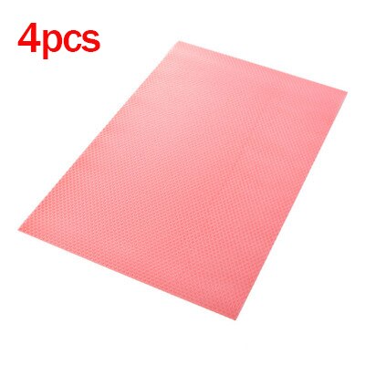 Alfombrilla antiincrustante para refrigerador alfombrilla antihumedad antimoho adaptable, antideslizante, para refrigerador almohadillas para nevera, 1/4 Uds.: 4pcs pink