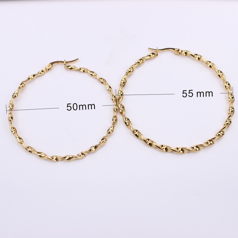 Big Exaggerated beautiful girl Hoop earrings Safe without fading summer winter female jewelry LH918