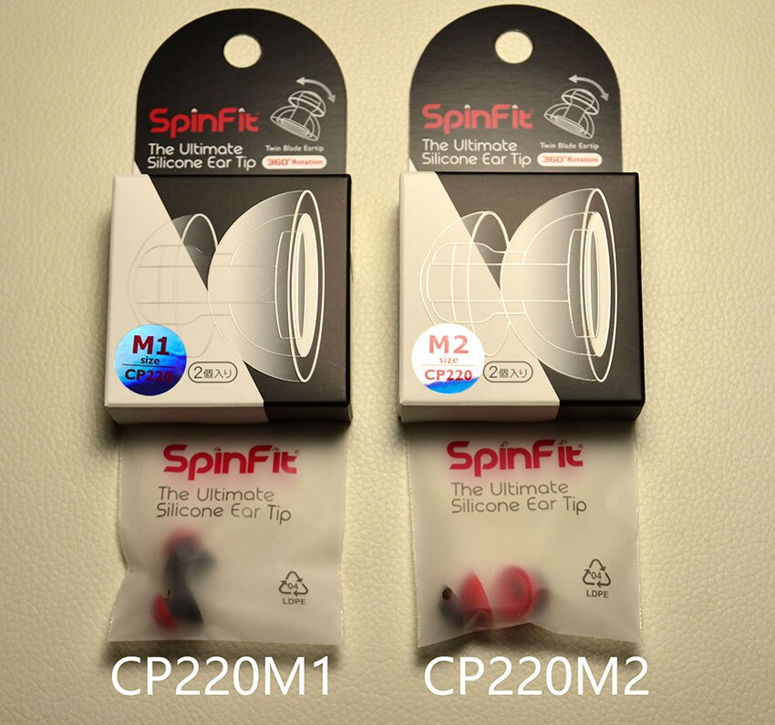 1 paar (2 stuks) SpinFit CP220 CP230 CP240 360 Gedraaid In-Ear Oordopjes Gepatenteerde Siliconen Oordopje Innovatieve Technologie Oordopjes