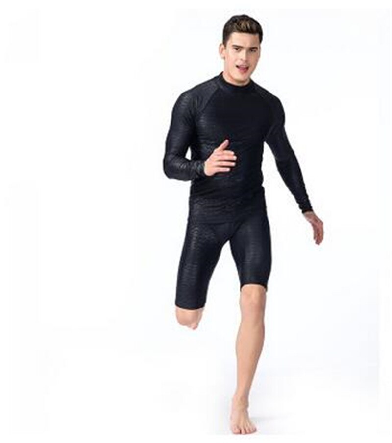 SBART Swimming Suit For Man Long Sleeves Rash Guards Quick-Dry Diving Suit Snorkeling Swimming Surfing Rash Guard Long Sleeves