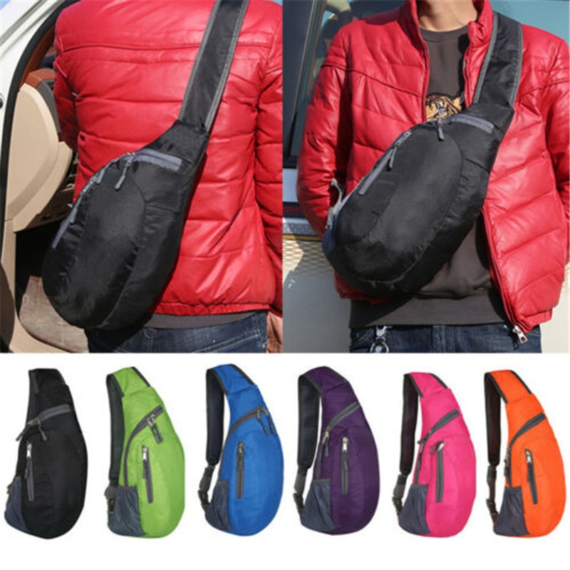 Bolsa de pecho impermeable para hombre, riñonera de pecho impermeable para viaje, deporte, cuerpo cruzado, riñonera de pecho, montañismo, teléfono móvil