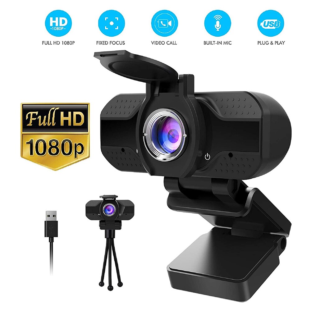 Webcam 4K Web Camera Met Microfoon Pc Camera Webcam Full Hd 1080P Webcam Voor Computer Web Cam voor Pc Usb Camera