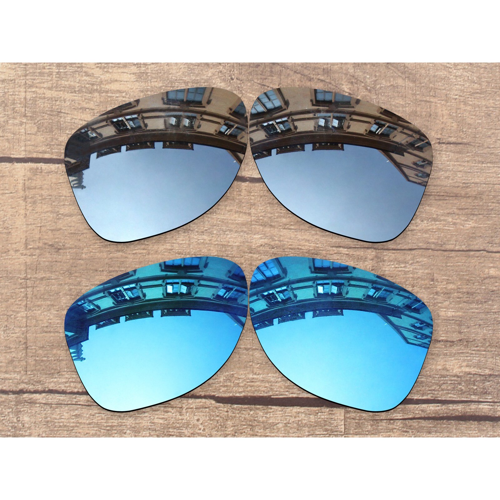 Vonxyz-repuesto de lentes polarizadas, 20 + colores, para marco de-roble XXX x35-six.2 OO9177: Chrome-Ice