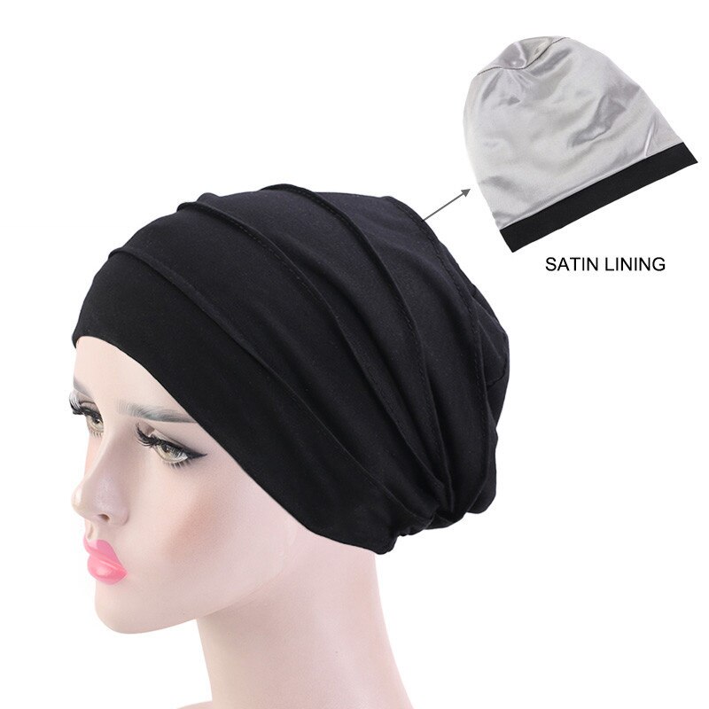 Multicolor Inner Caps for Hijab solid Double layer... – Grandado