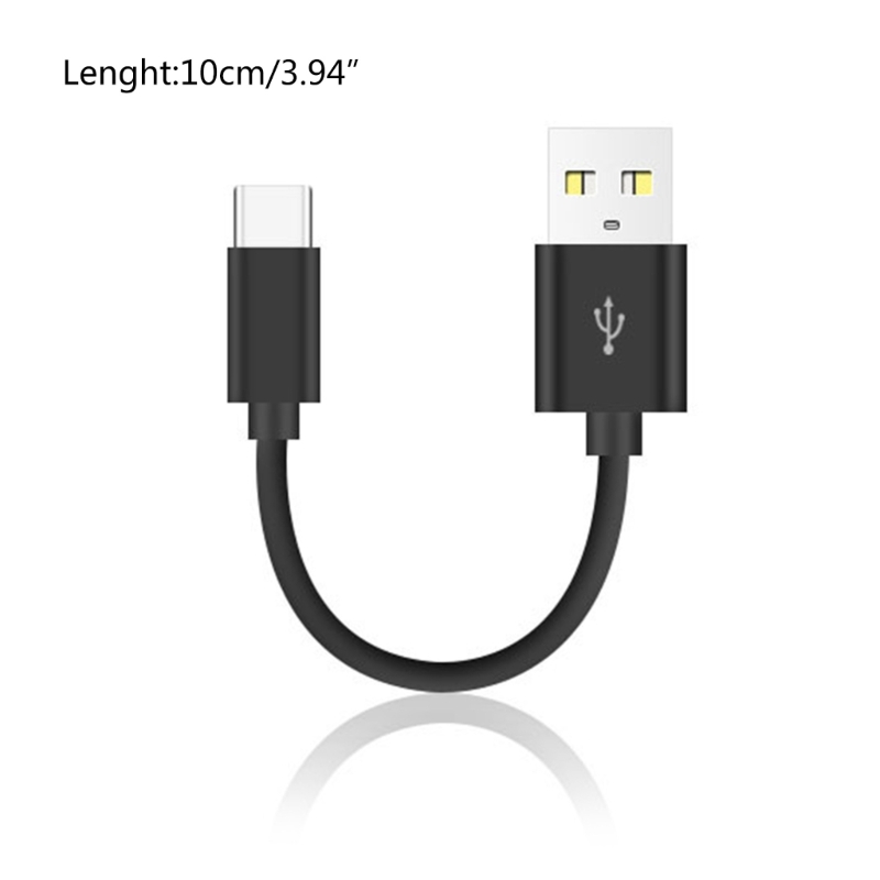 Câble USB vers Type-C court, charge haute vitesse, prise en charge du transfert de données pour téléphone, série 15 Smartphones, 10cm