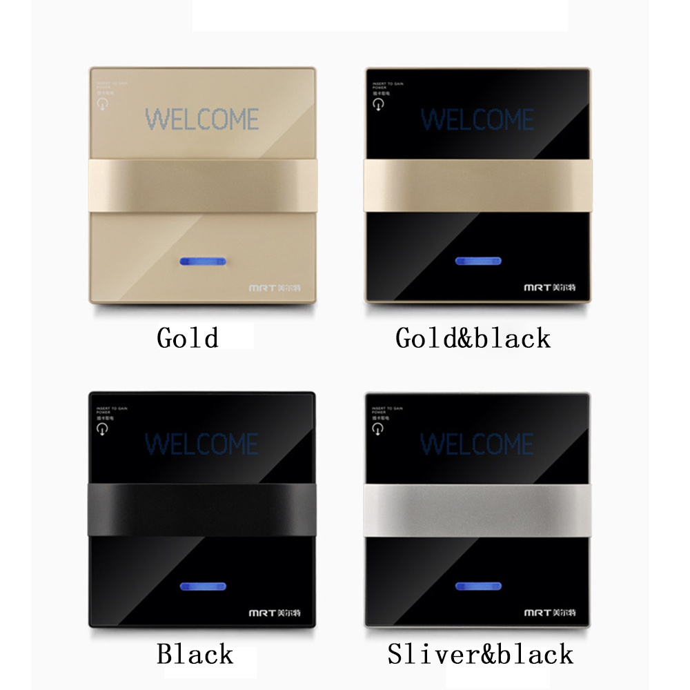 1 PCS 86x86 cm Schakelaar Magnetische Kaart Elektrische Switchs 220 V/40A Knop Insert Knop Power controle Socket Hotel