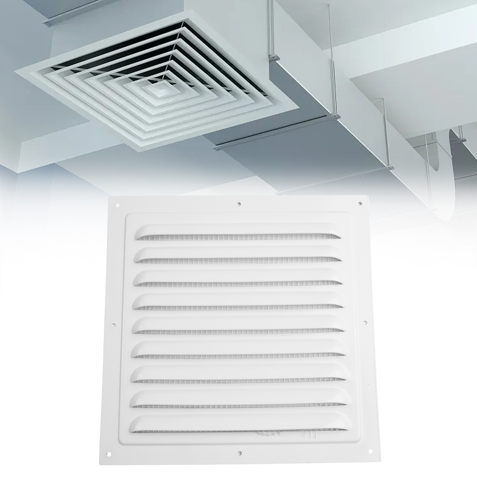 Ventilatie Rooster Ventilatie Cover Metalen Raam Vierkante Ventilatie Insectenscherm Cover Aluminium Verwarming Koelopeningen Plaat