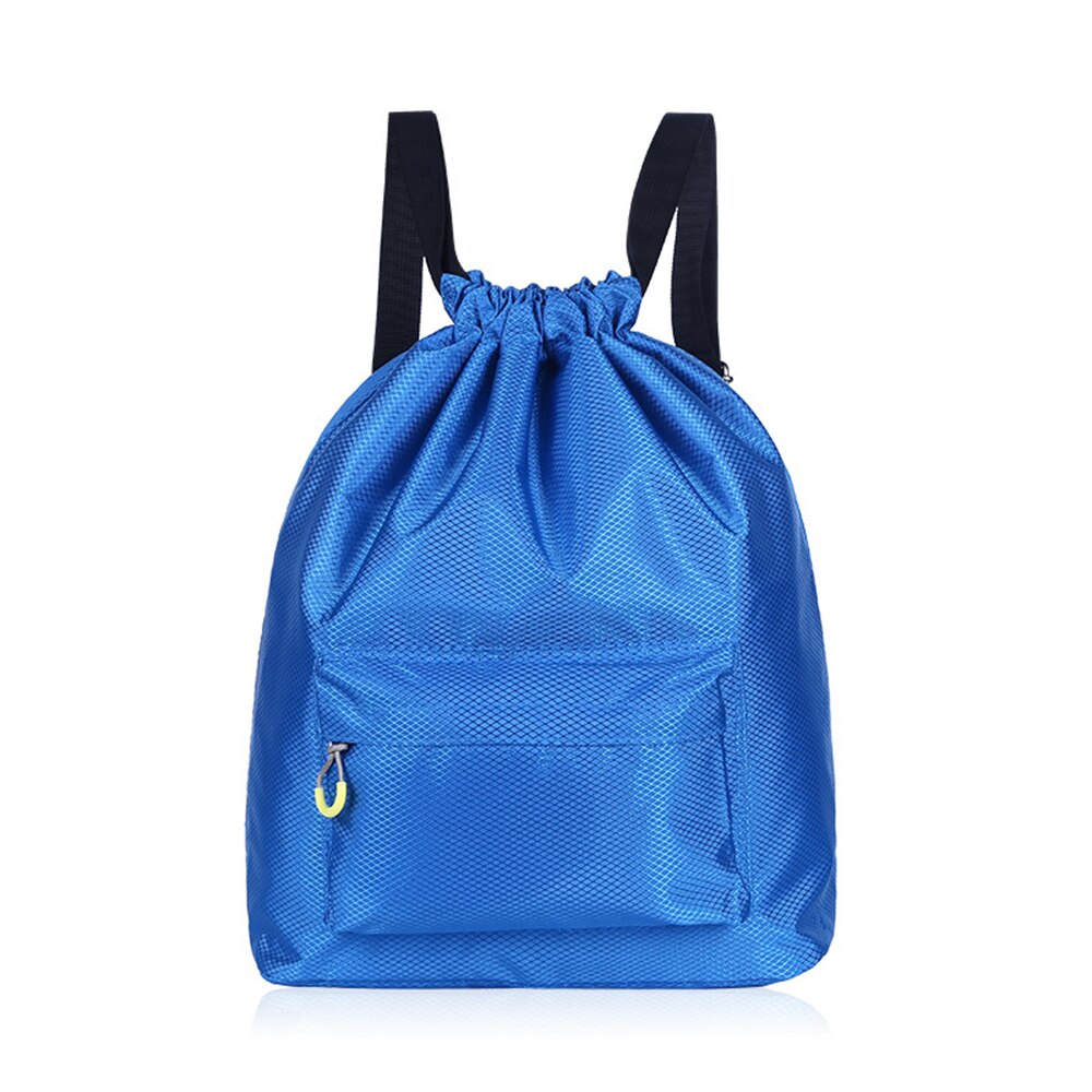 Sports Swimming Bag Unisex Backpack Drawstring Dry Wet Bags Pool Beach Gym Waterproof Bag for Men Women Kids Back pack: Blue Color