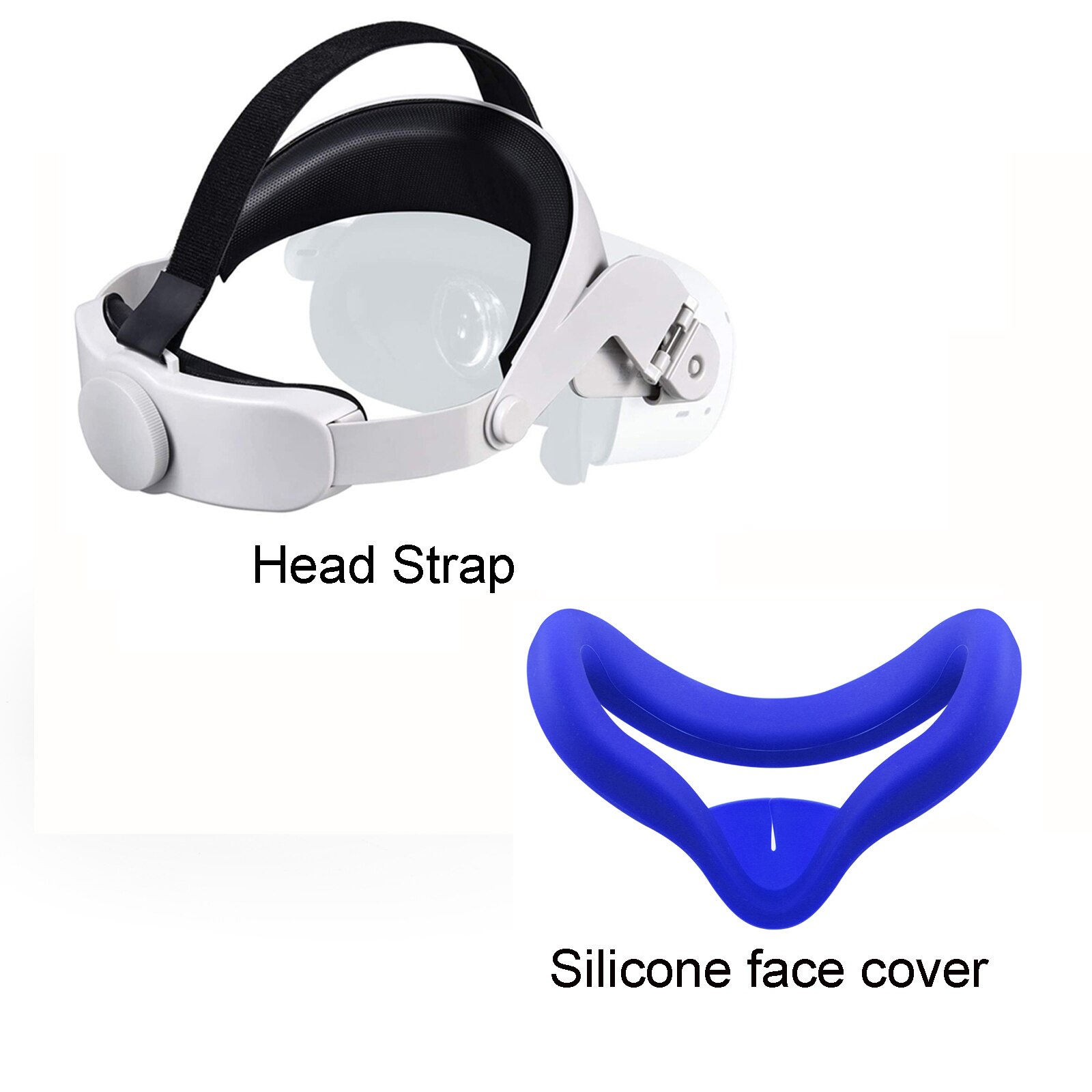 Verstellbares elite halo kopfband für oculus quest 2 – verbesserte unterstützung und reduzierter kopfdruck – komfortables touch-in-vr-zubehör: Satz b