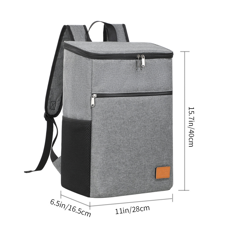 Bolsa térmica Extra grande para alimentos, bolsa refrigeradora, caja para refrigerador, mochila para conservación de alimentos frescos, bolsa fresca aislada: Azul