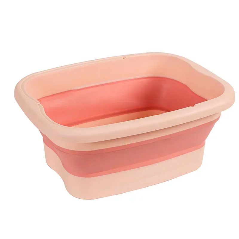 Foldable Footbath Massage Bucket Soaking Bucket Folding Basin Spa Foot Bath Bucket Household Sauna Bathtub Pedicure Bath Bathtub: green