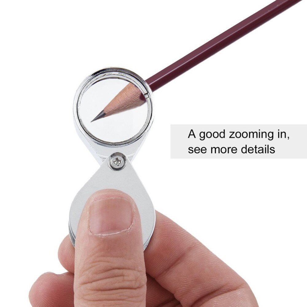 Loupe Bijoutier 30X En Verre Avec étui - Grossissement Puissant Pour Diamants Et Petits Objets