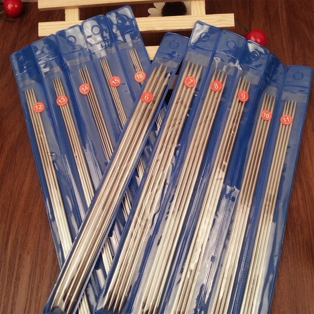 44/55 st / set 25cm/35cm raka stickor stickade stickor stickade stickor stickade stickor stickad storlek 6-16