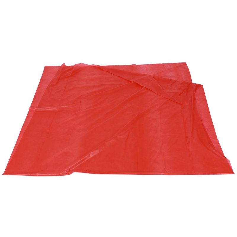 ! Manteles desechables PEVA de 2 uds., mantel de mesa, cubierta de tela, vajilla para fiestas y eventos, blanco y rojo grande
