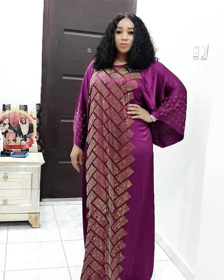 Vestido largo de seda satinada para mujer, tradicional africana, vestido musulmán Dashiki Abaya de ,