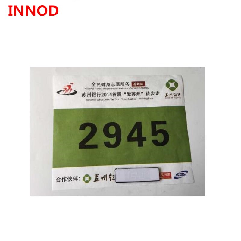 athletic timing system 902-928MHz sticker uhf rfid bib reader EPC Gen2 tag micro coming with foam