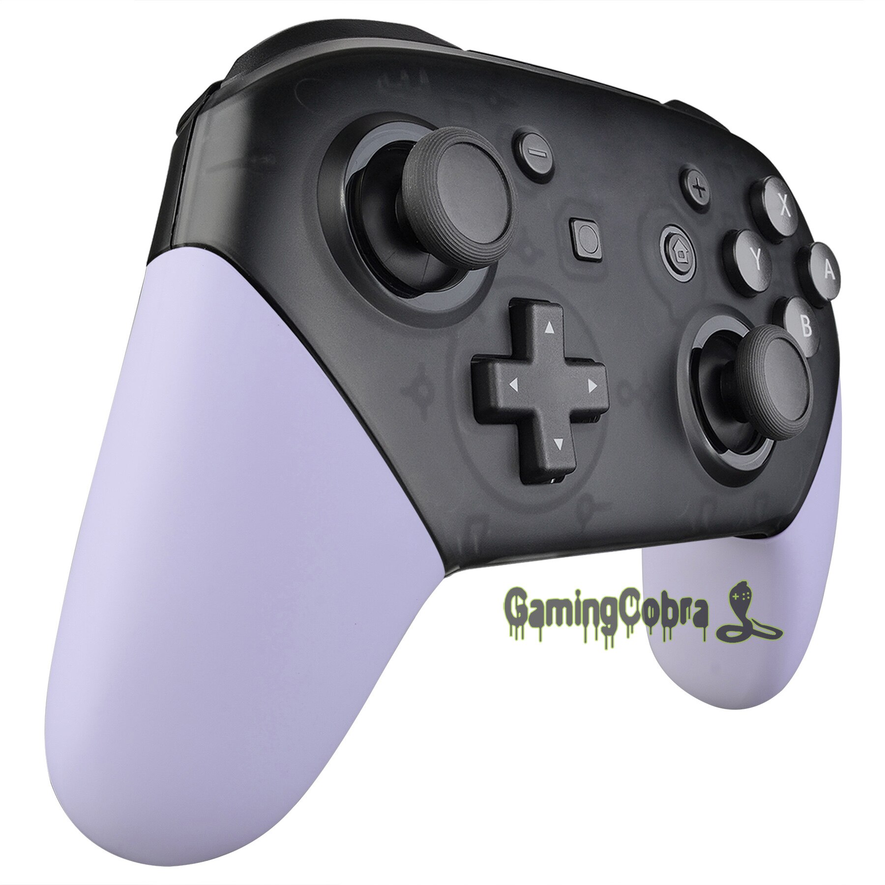 Poignée de rechange violette douce au toucher pour contrôleur Nintendo Switch Pro
