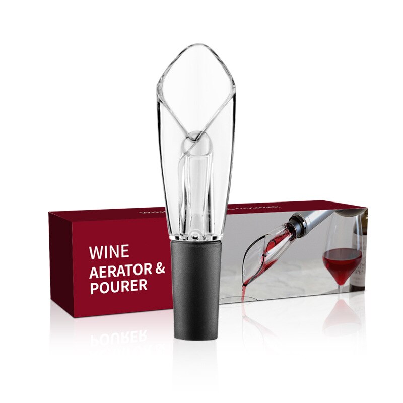 Mini Red Wine Aerator Quick 360 degrees Rotating Wine Pourer Decanter Cap for Bottles Bar Accessories 1pcs: WP-011
