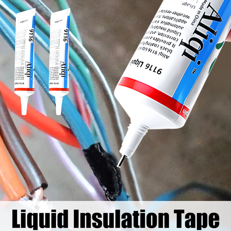 Liquid Electrical Tape Waterproof Insulation Paste Sealant Home Fix Line Glue for Wires, Cables Repair Adhesives Sealers