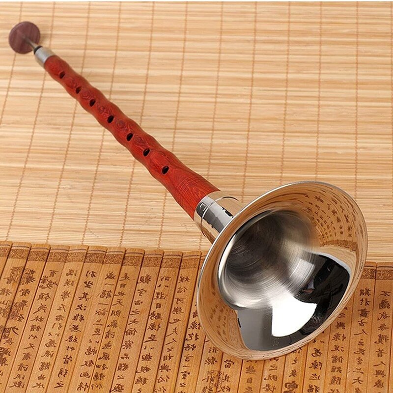 Chinese Folk Wind Musical Instrument Suona Rosewood Rod Hand-Made Instrument Suona Key of G