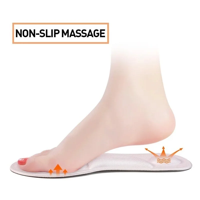 Plantillas ortopédicas de espuma viscoelástica 4D con soporte para el arco para mujeres y hombres - Almohadilla deportiva para caminar para aliviar la fascitis plantar