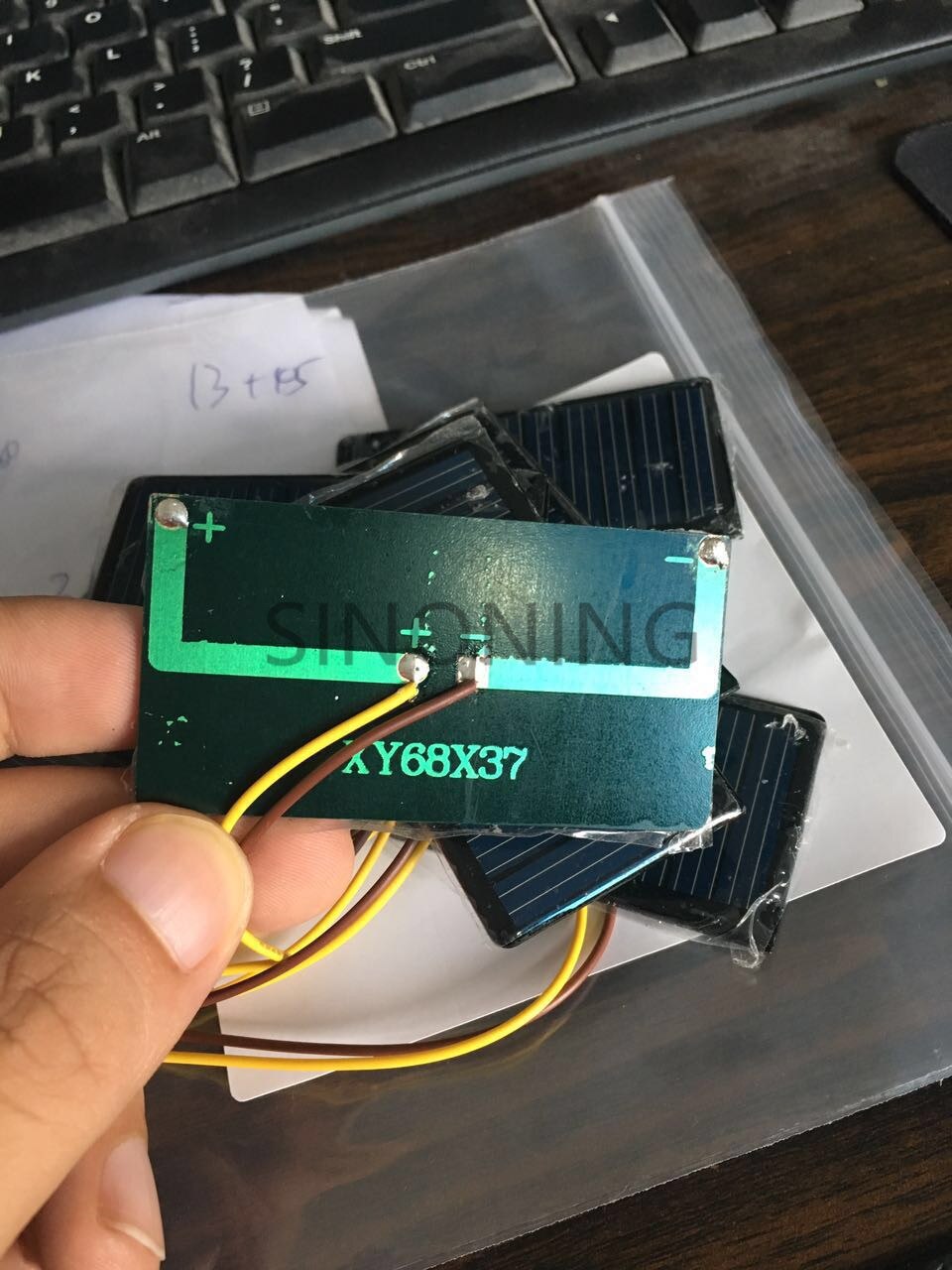 5 pz Solare A Resina Epossidica Pannello Policristallino 5 v 60MA Solare FAI DA TE