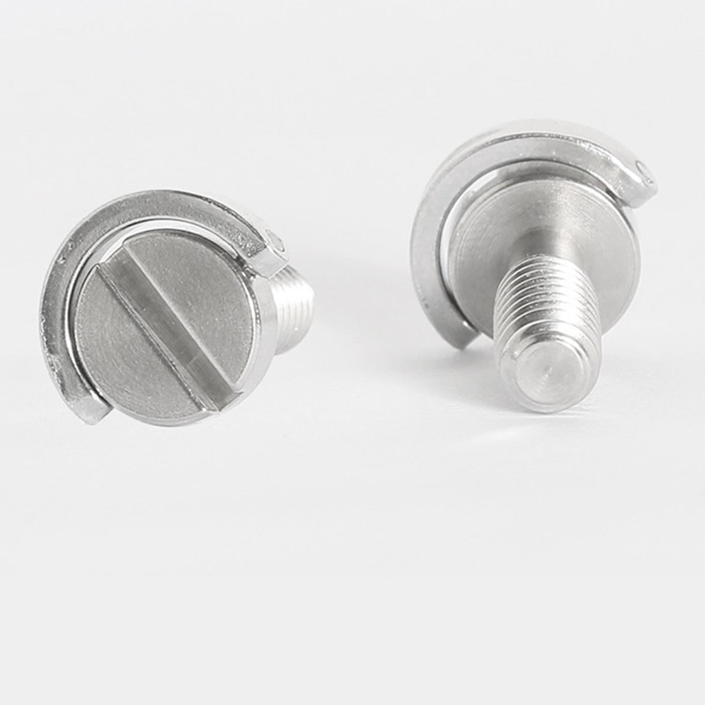 Factory Long Screw SLR Camera Tripod PTZ Screw Quick Release Plate Word Stainless Steel 1/4 Inch Plastic/wood