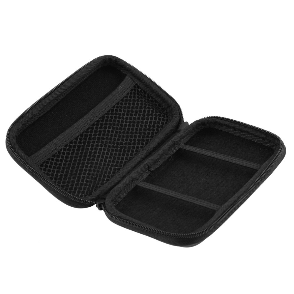 Zwarte draagbare rits externe 2.5 hdd tas draagtas voor 2.5 "hdd harde schijf bescherm #