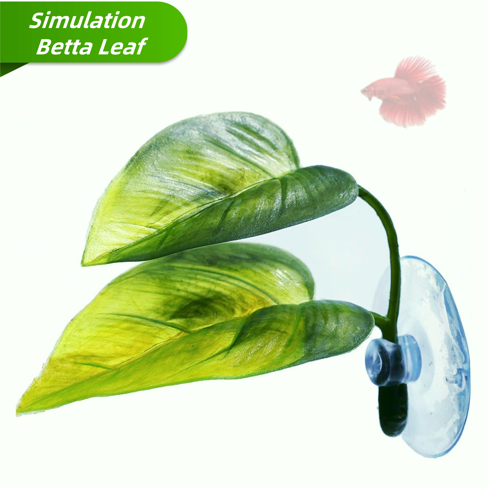 Decoración de pecera para mascotas, Betta, relajación, plantas de juego, hoja, decoración de acuario, peces, Spawning, hamaca de hojas artificiales ornamental