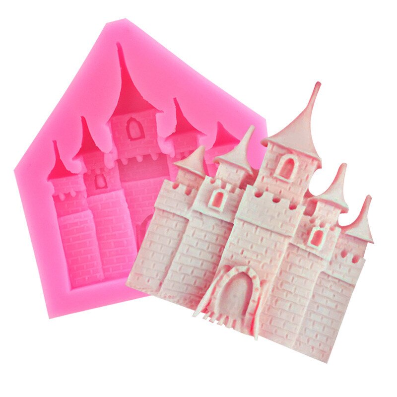 Princess Castle Fondant Mould DIY Castle Chocolate Silicone Mold Cake Decoration Gypsum Epoxy Mold