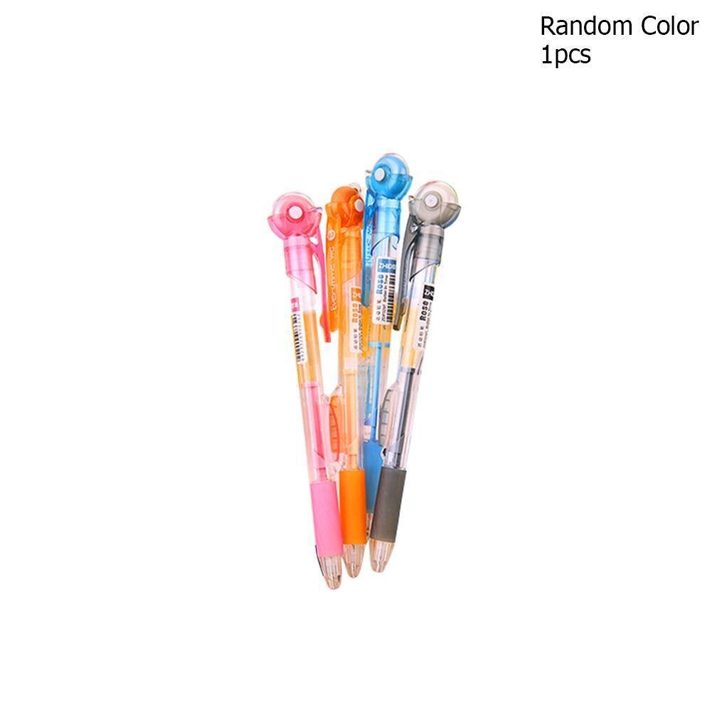 1pcs 0.7mm Transparent Mechanical Pencils With Eraser School For Students Color as Writing Random Supplies A8G3