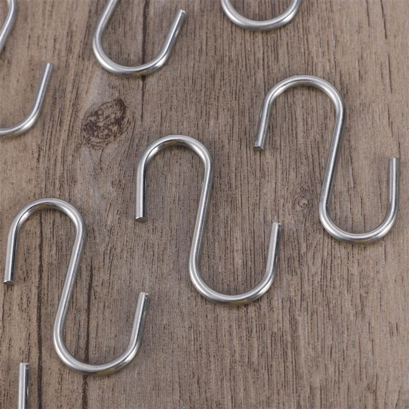 10 st tunga s formade krokar kök hängkrok sked pan gryta redskap hängare klämma över dörren garderob klädhängare verktyg