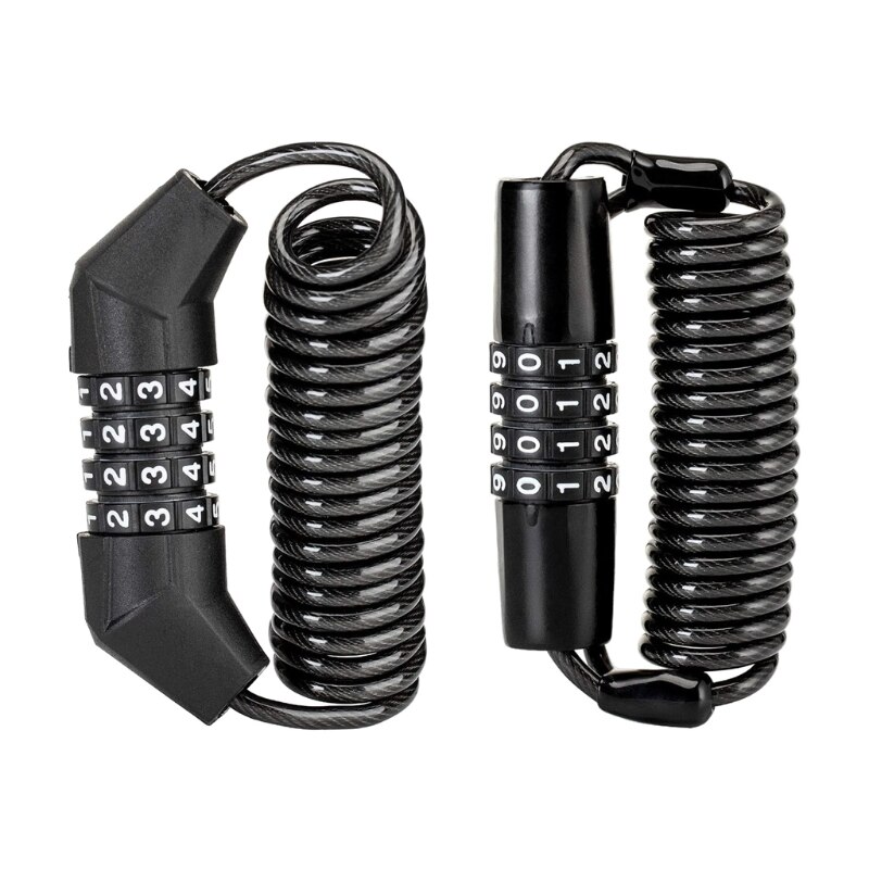 Motorcycle Helmet Lock Combination Lock With Cable Portable Motorcycle Anti-theft Lockstitch Cable