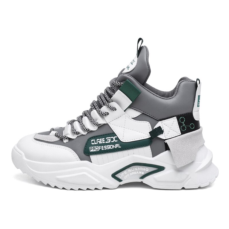 Men's Sneakers Autumn Casual Shoes Breathable Sneakers Joker simple Breathable: Gray / 8