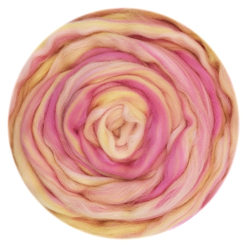 Lã misturada lã roving 50g merino misturado mão tingida lã topo arte agulha e molhado felting suprimentos agulha felting diy lã (no.12)