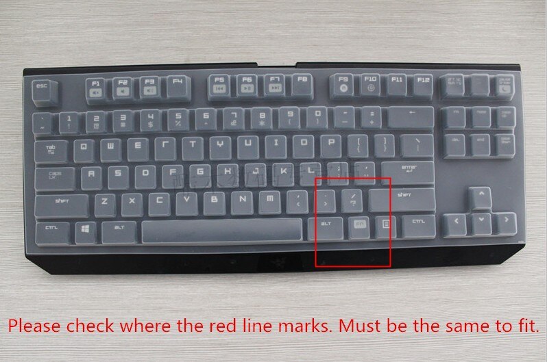Transparent Clear Silicone Keyboard Cover Film For Razer BlackWidow Tournament X Chroma V2 BlackWidow V3 Huntsman V2 87 keys: BlackWidow 87keys